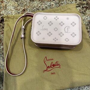Christian Louboutin Perforated Leather Loubinthesky Small Camera Bag